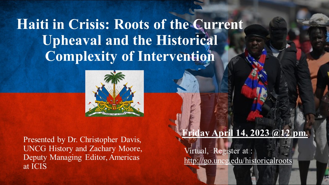 Historic Roots of Our Time Lecture April 14, noon on Zoom