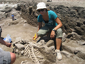 Student on a Dig